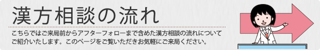 漢方相談の流れ